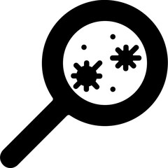magnifying glass glyph icon