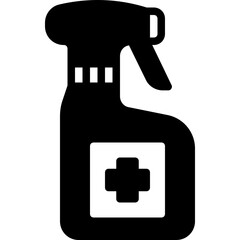 spray glyph icon
