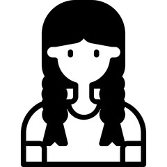 woman glyph icon
