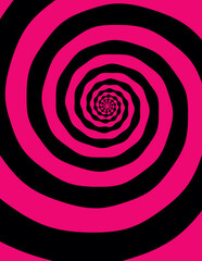 Artistic spiral shape. Vector drawing