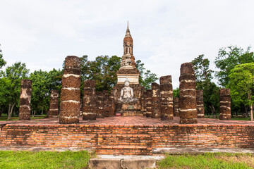 June 6, 2022, Sukhothai National Historical Park, the old city of Thailand 800 years ago, Sukhothai Province, Thailand.