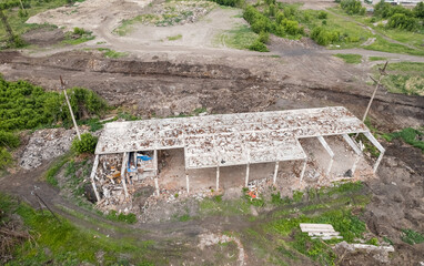 demolition to clear site for new building