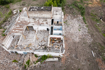 demolition to clear site for new building