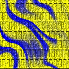 Yellow blue ukraine graffiti on the wall