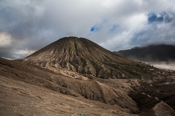 Mount Batok in Bromo Mountain area, Surabaya, Indonesia