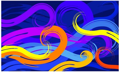 Colorful brush stroke background illustration
