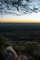 Sunset over the Sierra de las Altas Cumbres in C&oacute;rdoba