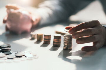 Concept of financial planning and saving for retirement.