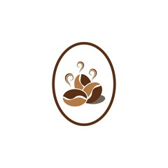 coffee bean icon vector