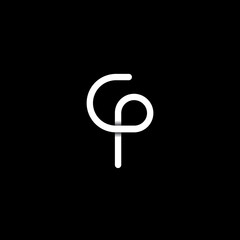 creative letter c p logo