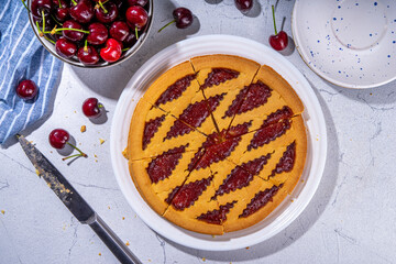 Homemade cherry pie