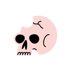 skull head broken