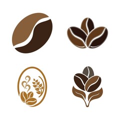 coffee bean icon vector