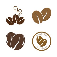 coffee bean icon vector