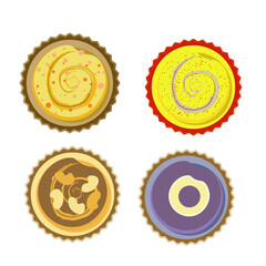 Delicious cupcake. Dessert vector illustration design