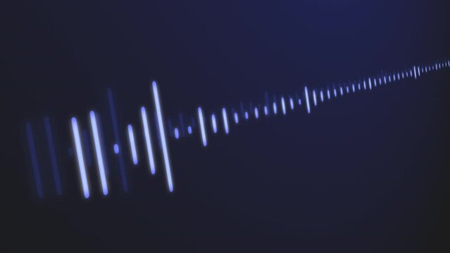 Animation of audio spectrum depicting song being played or communication happening as audio. Apt for music, explainer,technology videos.