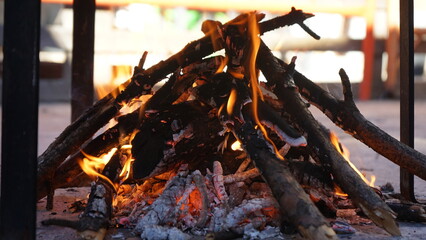 Fuego de barbacoa 
