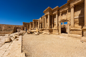 Palmyra theater, world heritage site of Syria