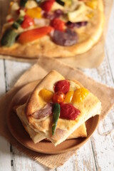 focaccia aux légumes