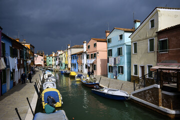 Obraz na płótnie Canvas Casas de colores.Isla de Burano. Venecia.Véneto. Italia.