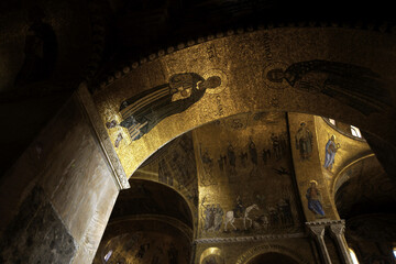 Basilica de San Marcos(s.XI),mosaicos , sestiere de San Marco. Venecia.Véneto. Italia.