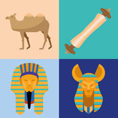 four egyptian culture icons