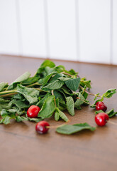 fresh mint and cherry