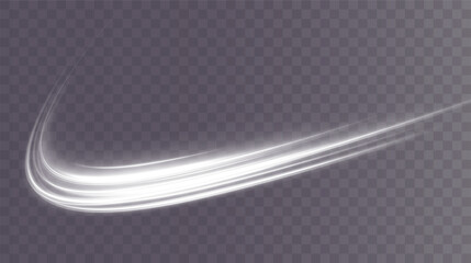 Light white Twirl. Curve light effect of white line. Luminous white circle. Light white pedistal, podium, platform, table. Vector PNG. Vector illustration	
