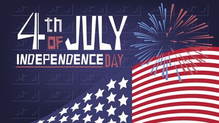 Design 4th of July independence day