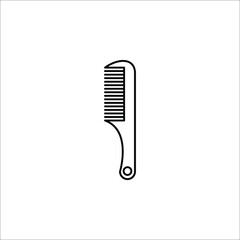 comb icon vector design logo element. comb of beauty, hair stylist, fashion, salon women in comb illustration.