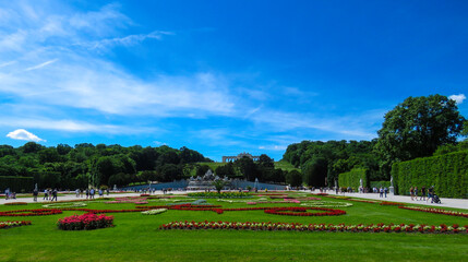 Obraz premium garden in the park of palace at SISI in VIenna