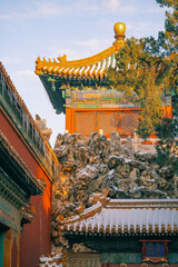 the forbidden city in beijing, china