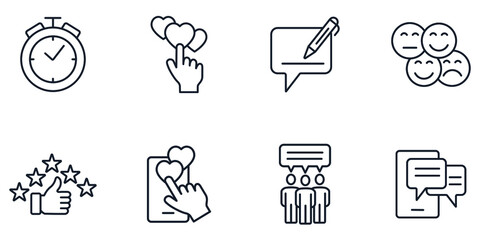 feedback icons set . feedback pack symbol vector elements for infographic web