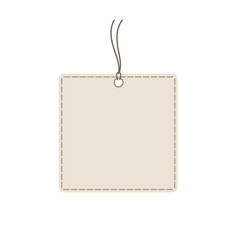 tag Horizontal set Angled Hangtag Seam Beige With String And Shadow image jpg  price tag  Paper Label Isolated On White Background. Ready for your message.
 