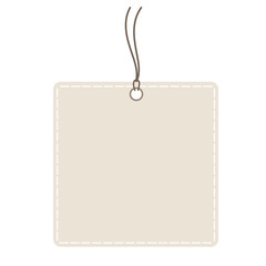 tag Horizontal set Angled Hangtag Seam Beige With String And Shadow image jpg  price tag  Paper Label Isolated On White Background. Ready for your message.
 