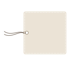 tag Horizontal set Angled Hangtag Seam Beige With String And Shadow image jpg  price tag  Paper Label Isolated On White Background. Ready for your message.
 