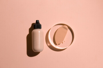 mockup of makeup powder primer cc cushion skin care bottle cosmetic tube of beauty, healthcare...