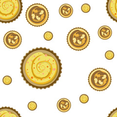 Delicious cupcake. Dessert vector illustration design