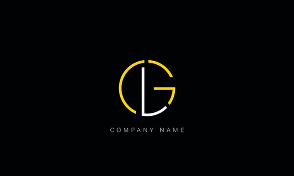 GL, LG Abstract Letters Logo Monogram