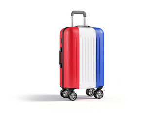 Luggage with flag of France