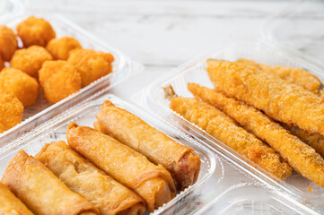 テイクアウトした揚げ物