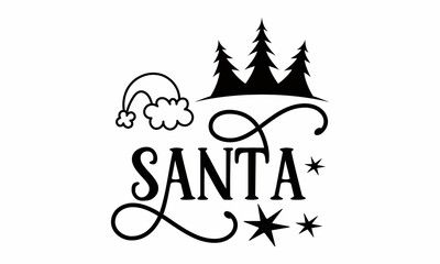 Santa SVG Design.