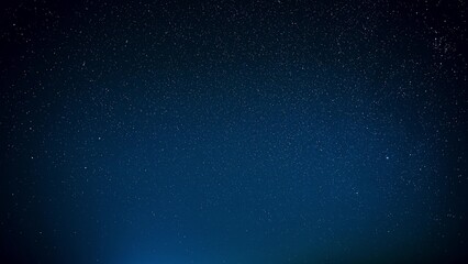 Blue Scenery Background Night Starry Sky Glowing Stars. Scenic Bright Glow Of Sky Stars Galaxy. 4K. Natural Background Backdrop.