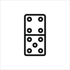 domino vector isolated icon. fun, game, activity symbol sign for web and mobile app