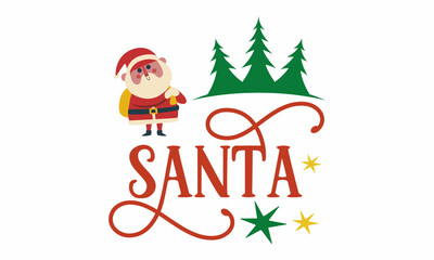 Santa SVG  Design.