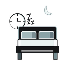 sleep icon design template illustration
