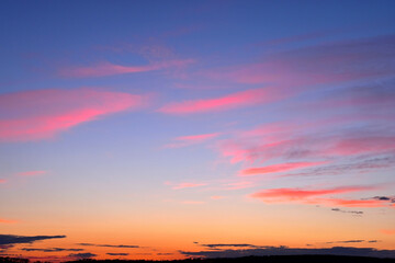 Sunset sky evening cloud nature