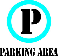 Parking area sign