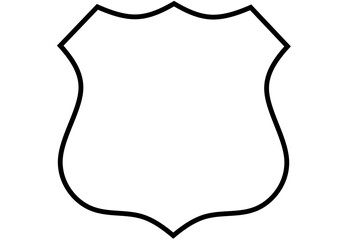 american route sign isolated on white background