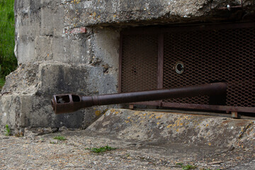 The German WW2 WN65 at Omaha Beach, Normandy, France